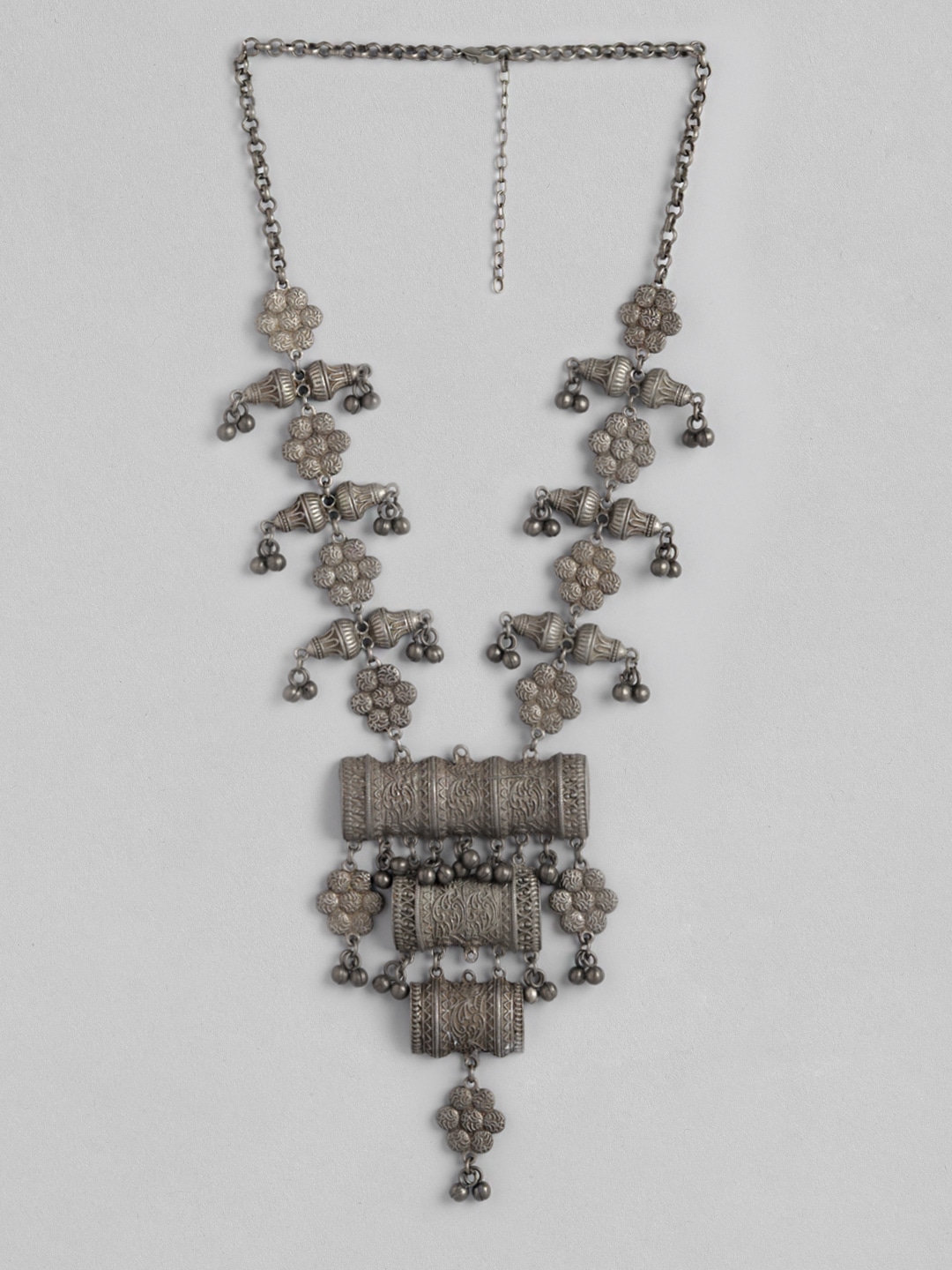 Anouk Oxidised Silver-Toned Oxidised Necklace Price in India
