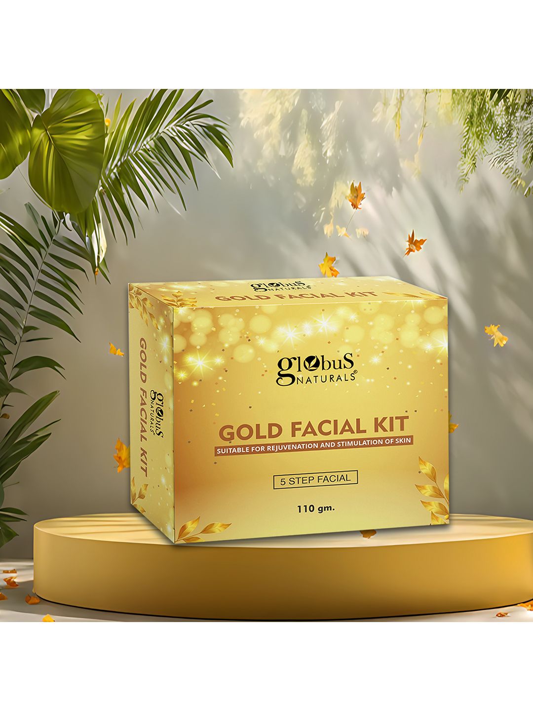 Globus naturals Gold Facial Kit For Illuminating Skin Bridal Radiance Kit