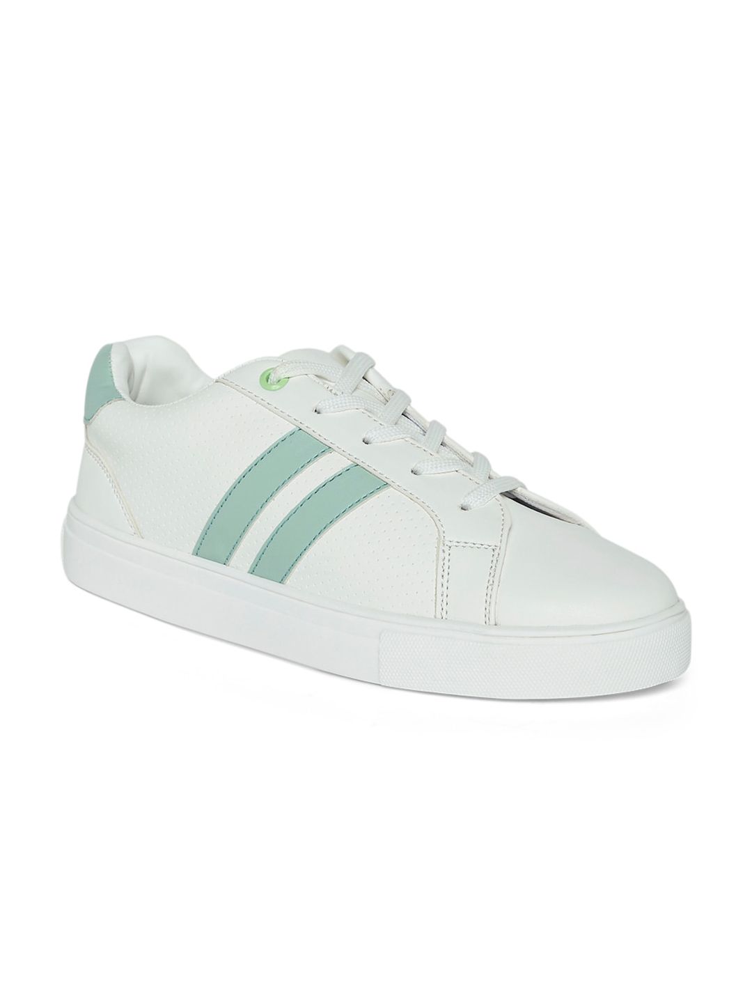 People Women White Textured Sneakers Price in India