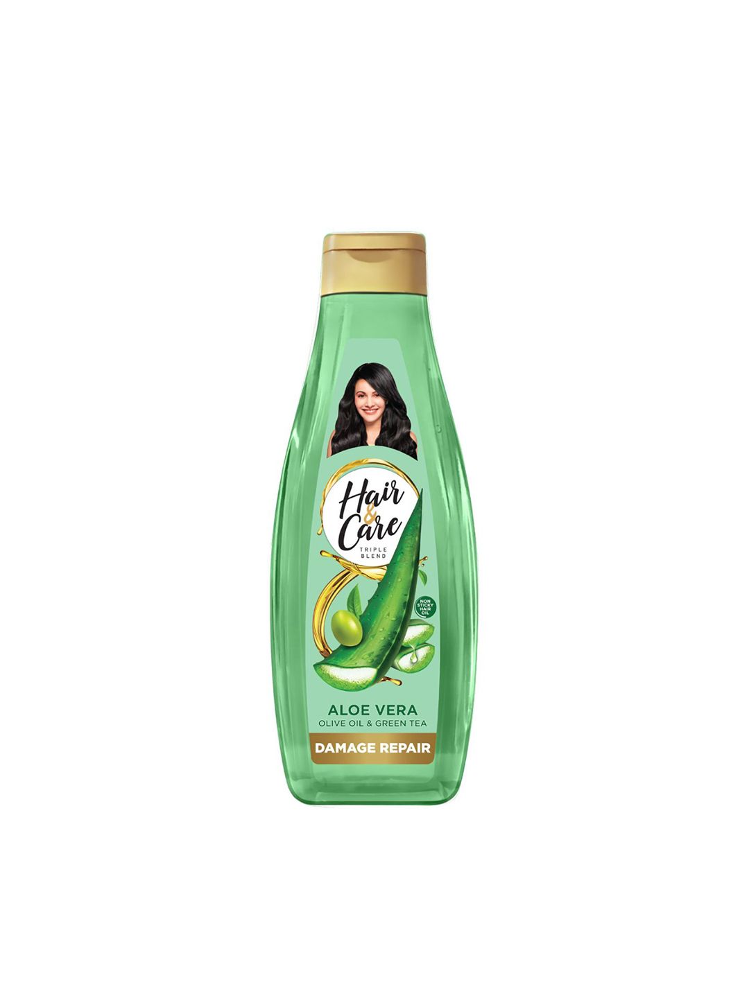 Hair & Care Damage Repair Non-Sticky Hair Oil with Aloe Vera-Olive Oil & Green Tea 300 ml