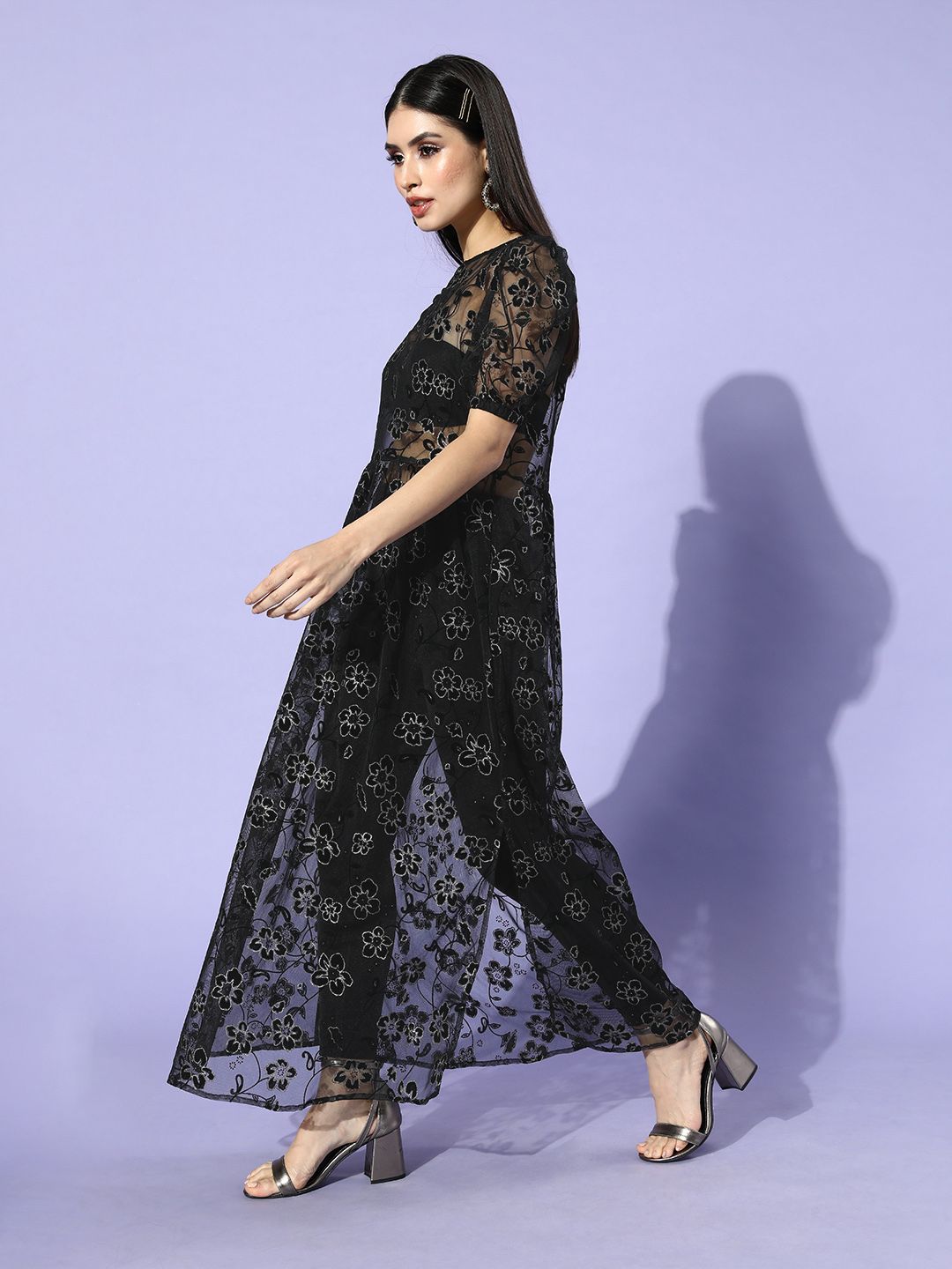 off shoulder lace dress styles Zapaka Women Blue Prom Dress With Lace Up Back Off the Shoulder Mermaid Sequined Floral Corset Tulle Long Evening Dress, Blue / US16