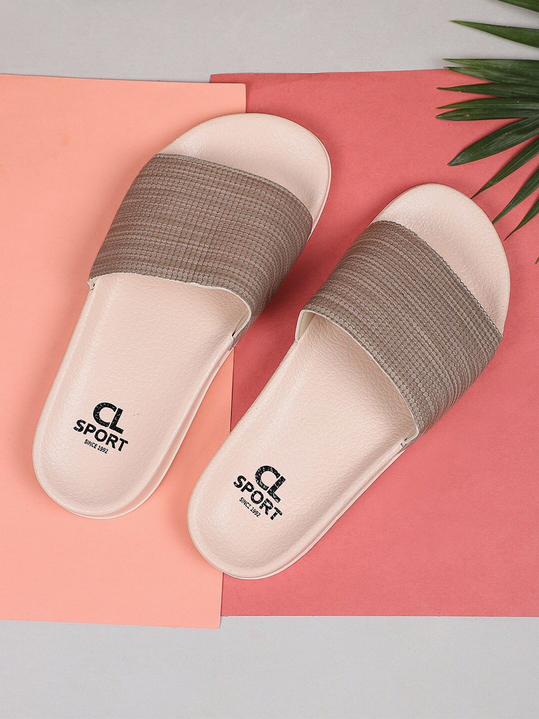 Carlton London sports Women Nude-Coloured & Beige Sliders Price in India