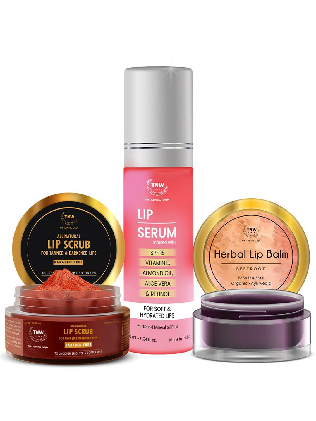 TNW the natural wash Beetroot Lip Balm Lip Scrub & Lip Serum for Lip Care Price in India