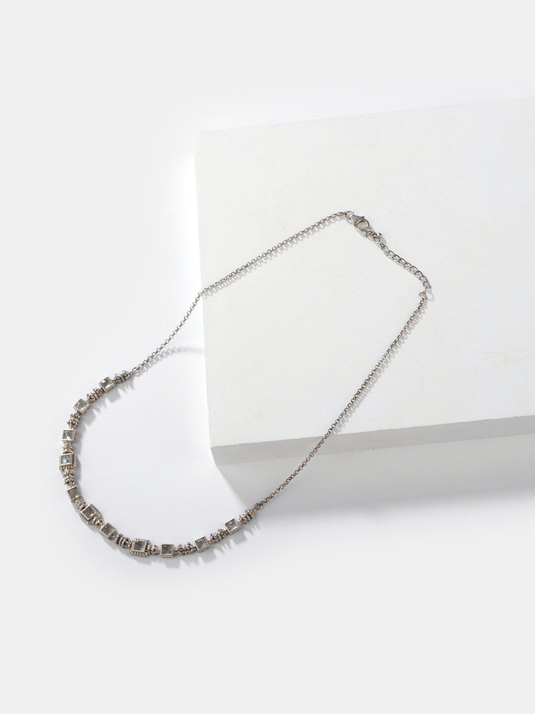 SHAYA Silver-Toned Sterling Silver Necklace Price in India