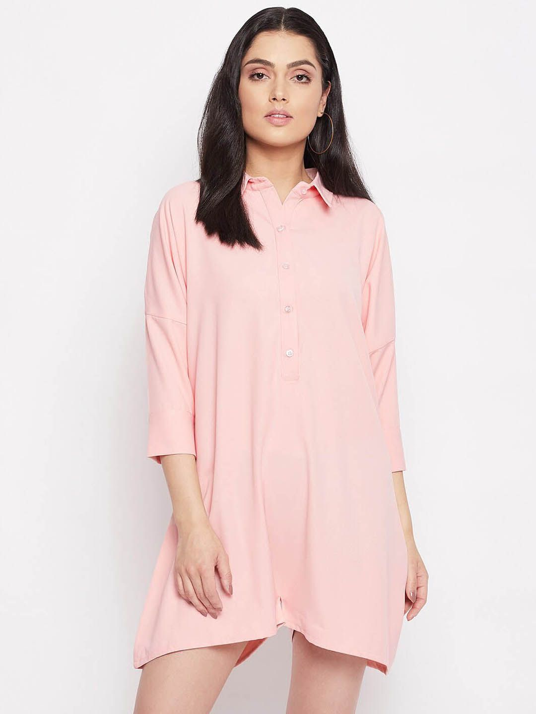 THE SILHOUETTE STORE Women Pink Solid Jumpsuit Price in India