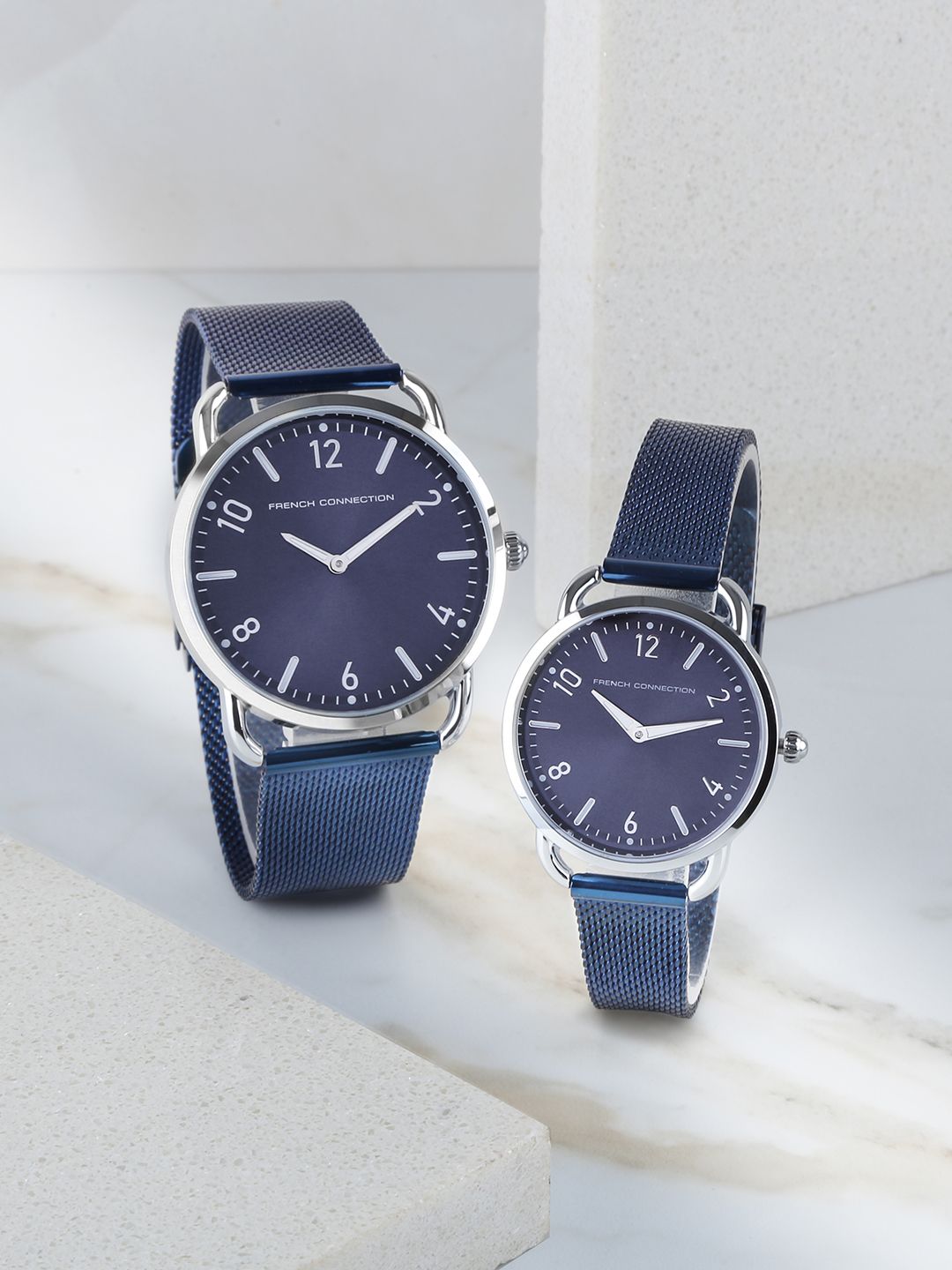 French Connection Blue Couple Wrist Watch - FCN00011B Price in India