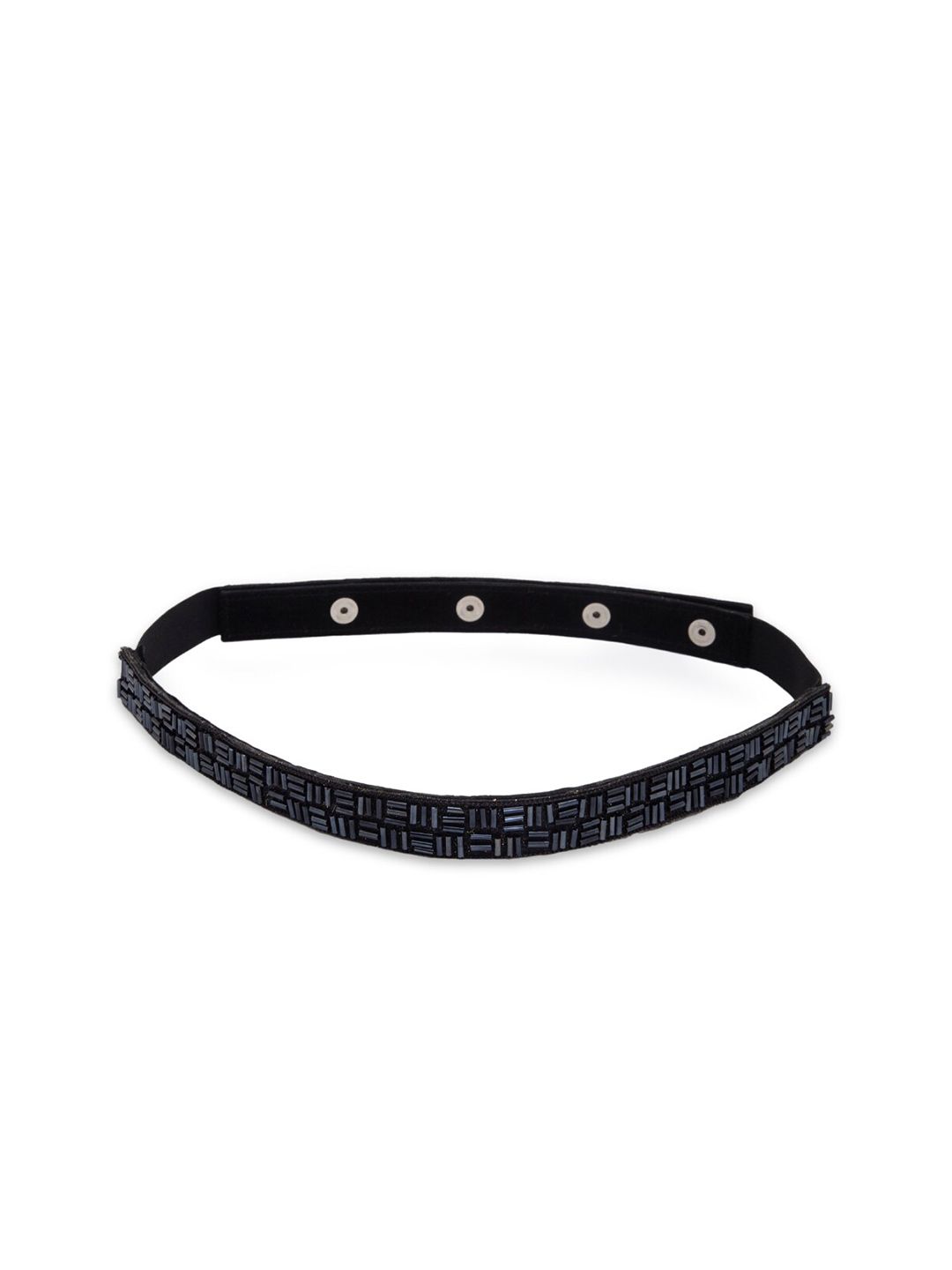 DEEBACO Women Black Embellished Belt Price in India