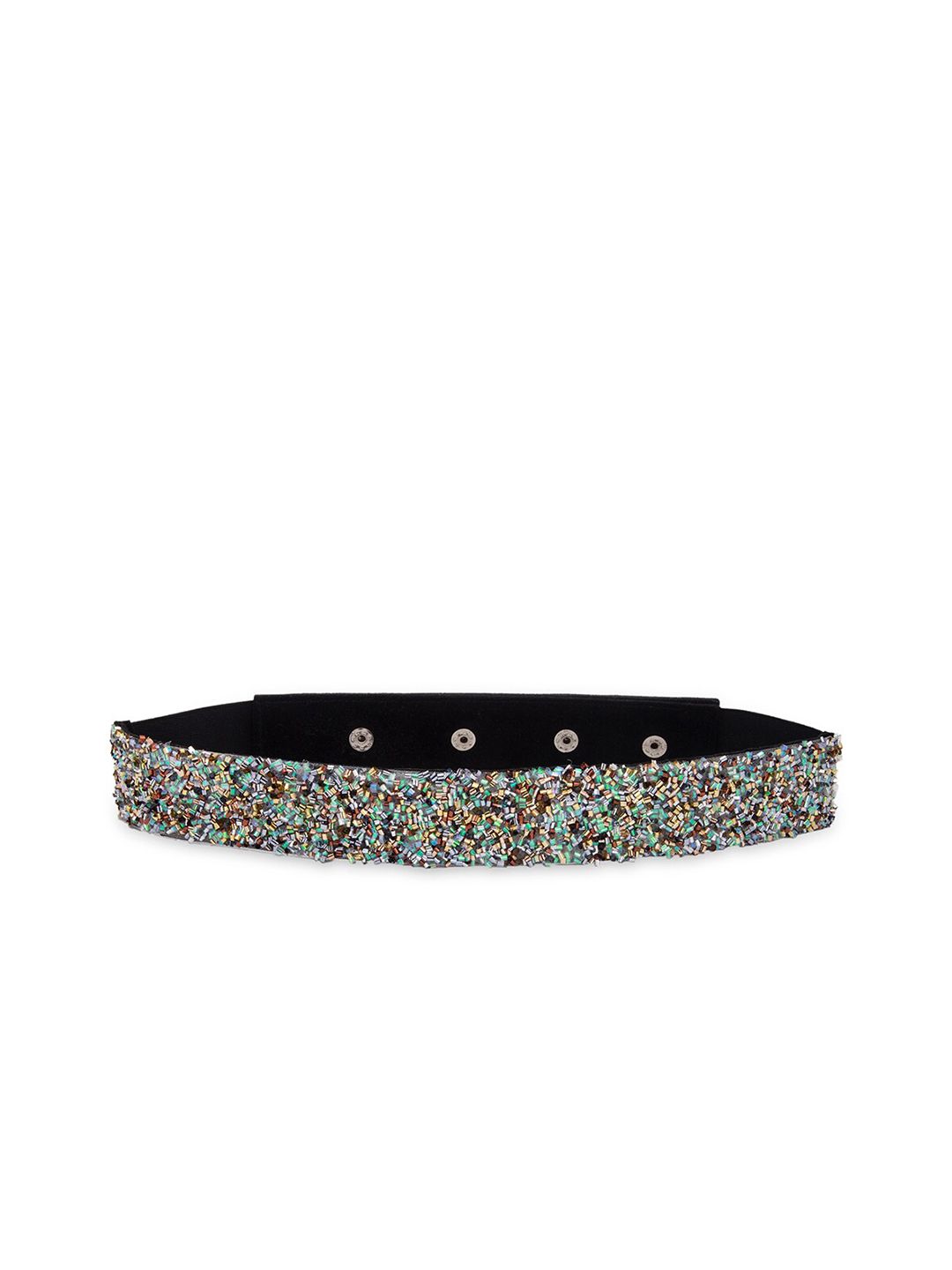 DEEBACO Women Silver-Toned Embellished Belt Price in India