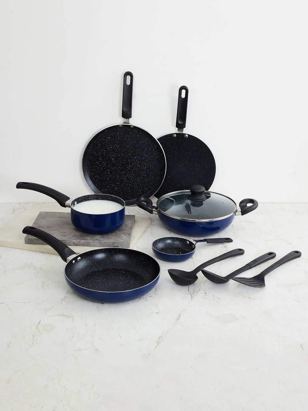Home Centre Navy Blue Aluminium Cookware Set Price in India