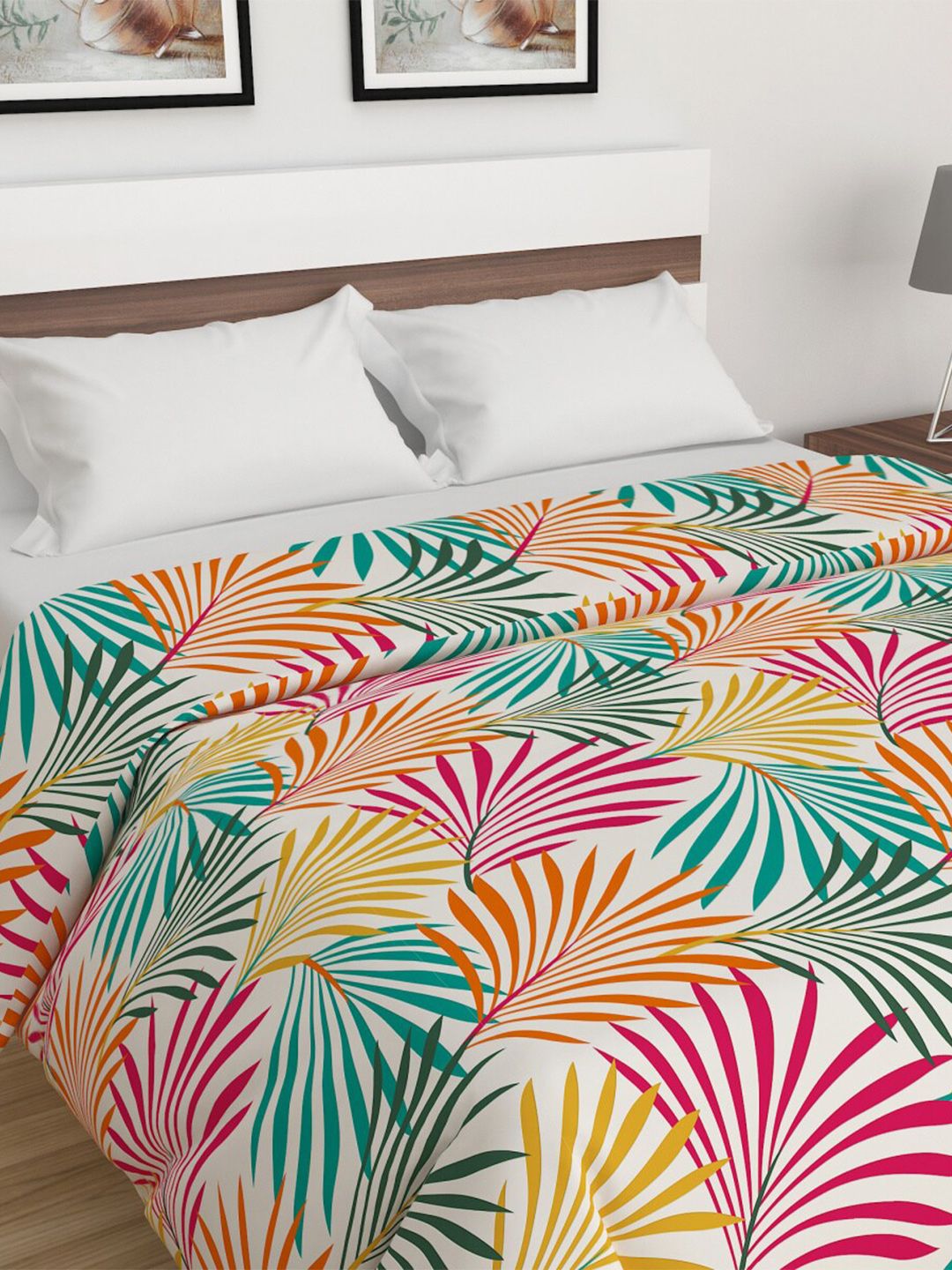 Home Centre Assorted Floral Summer 110 GSM Cotton Single Bed Comforter Price in India