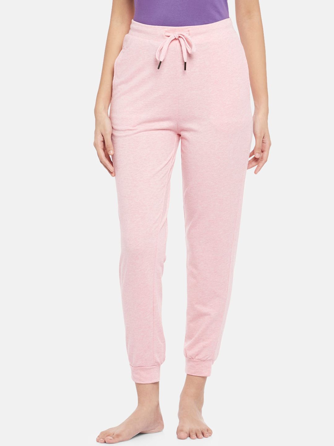 Dreamz by Pantaloons Women Peach Knitted Lounge Pants Price in India