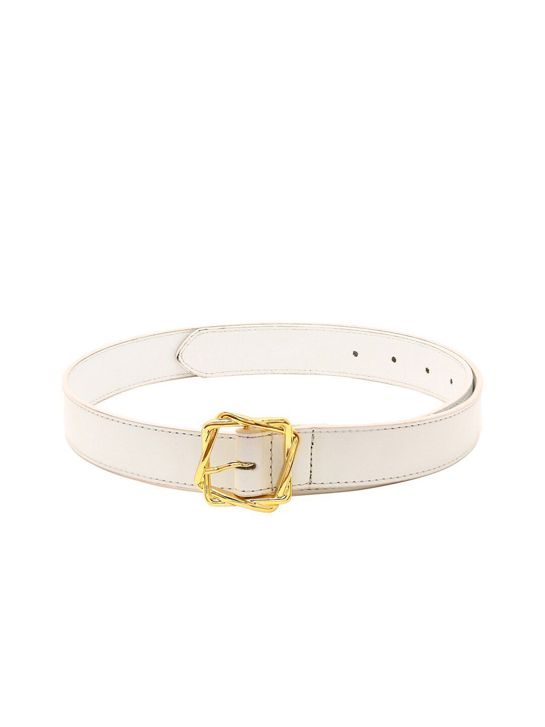 CRUSSET Women White Textured Belt Price in India