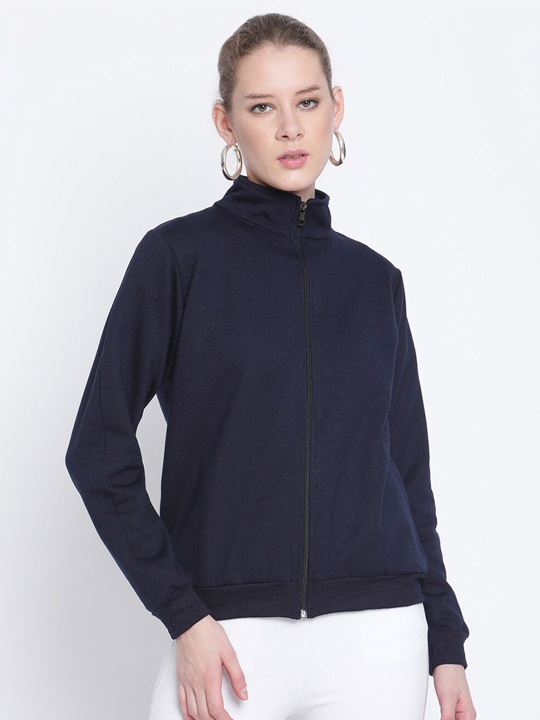 The Vanca Women Navy Blue Sweatshirt Price in India