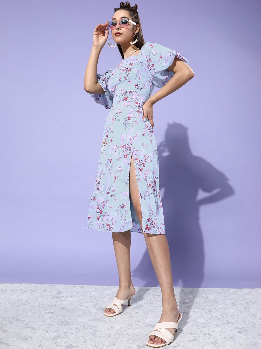 Buy 20Dresses Women Stunning Blue Floral Bustier Dress - Dresses for Women  16042728