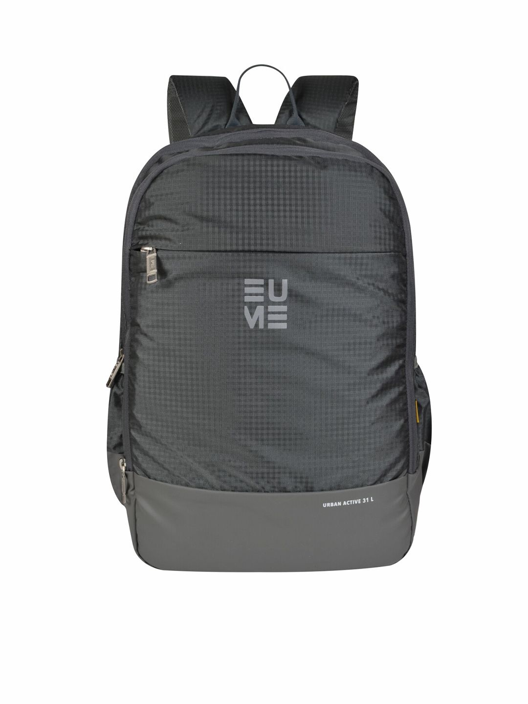 EUME Unisex Grey & Black Backpack Price in India