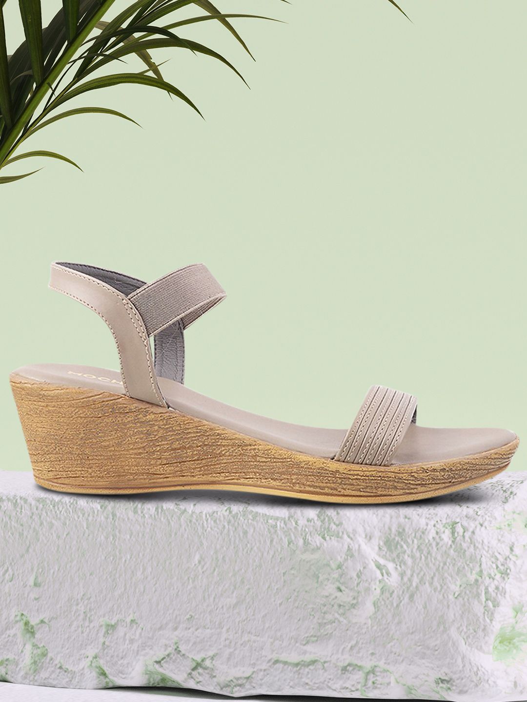 Mochi Grey Platform Sandals Price in India