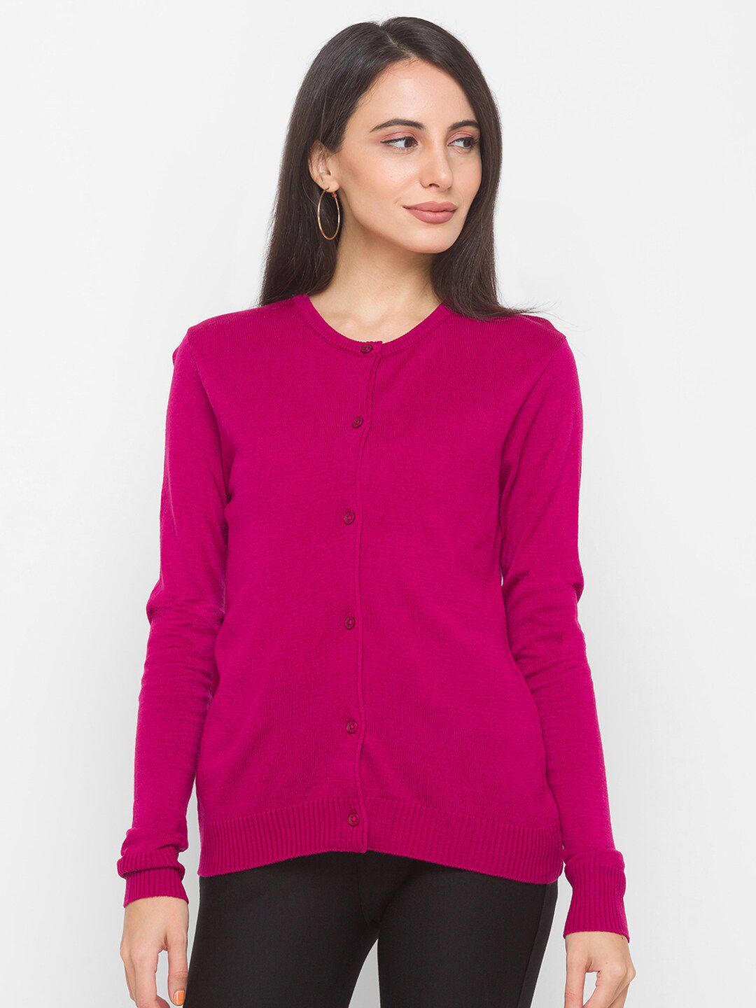 Globus Women Magenta Cardigan Price in India