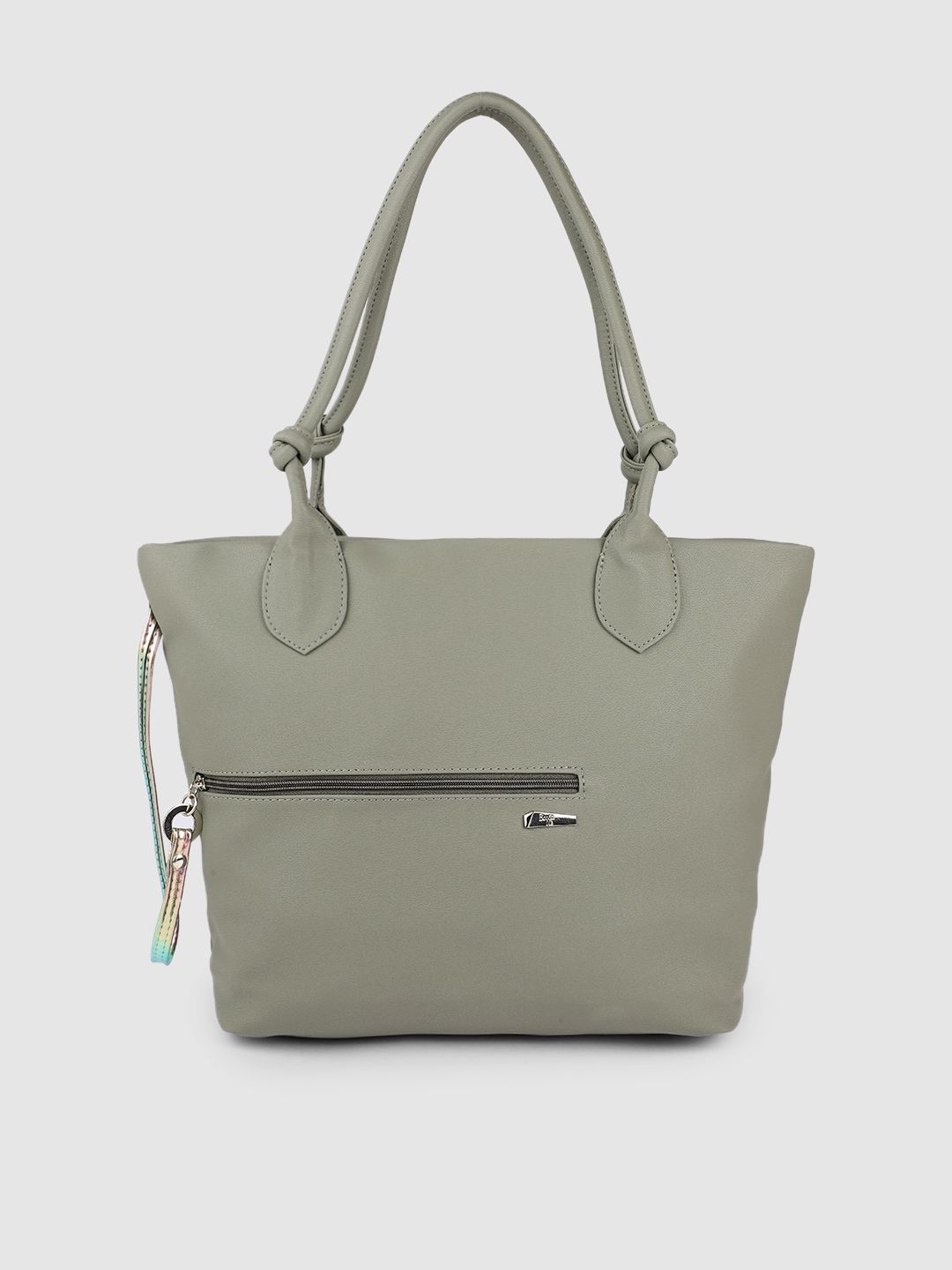 Baggit Women Green Solid Structured Shoulder Bag Price in India