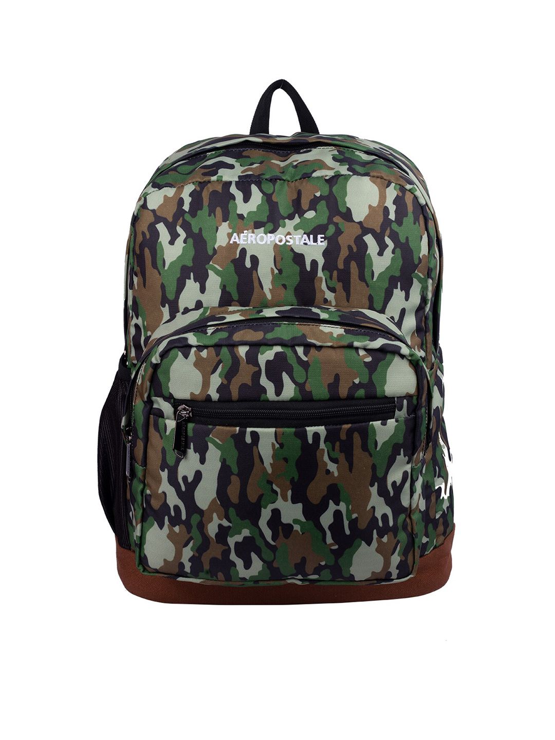 Aeropostale Unisex Green & Brown Camouflage Backpack Price in India