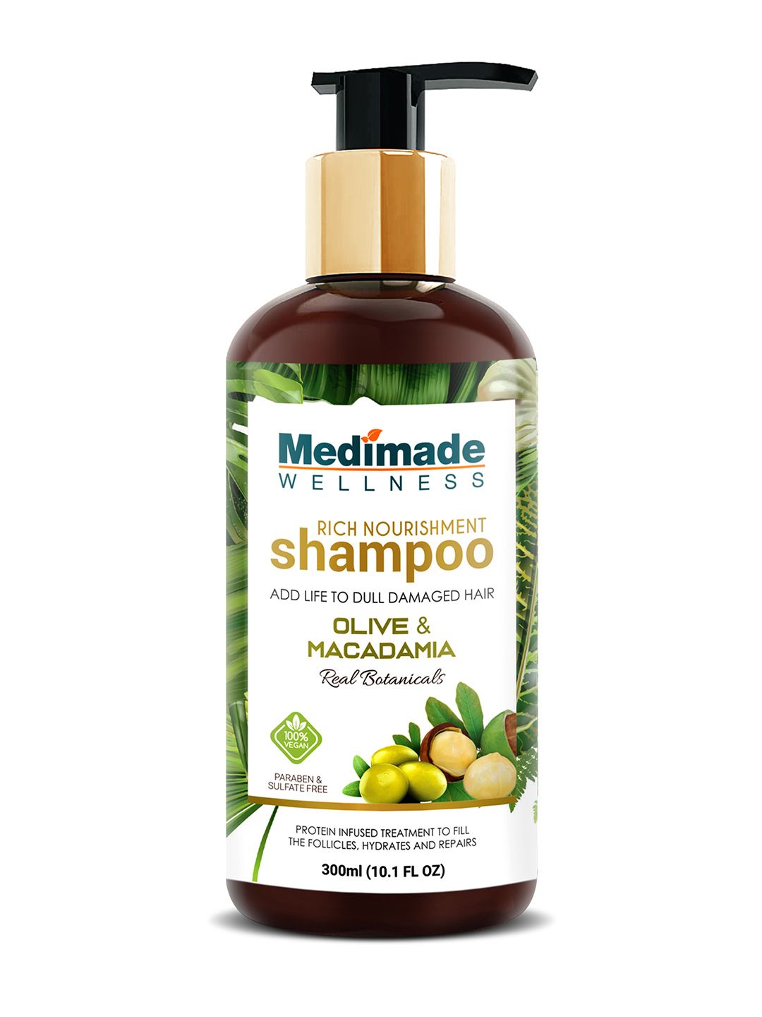 Medimade Olive and Macadamia Shampoo - 300 ml Price in India