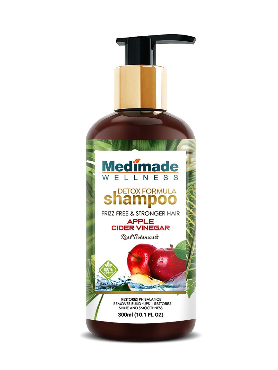 Medimade Unisex Detox Formula Shampoo with Organic Apple Cider Vinegar - 300 ml Price in India