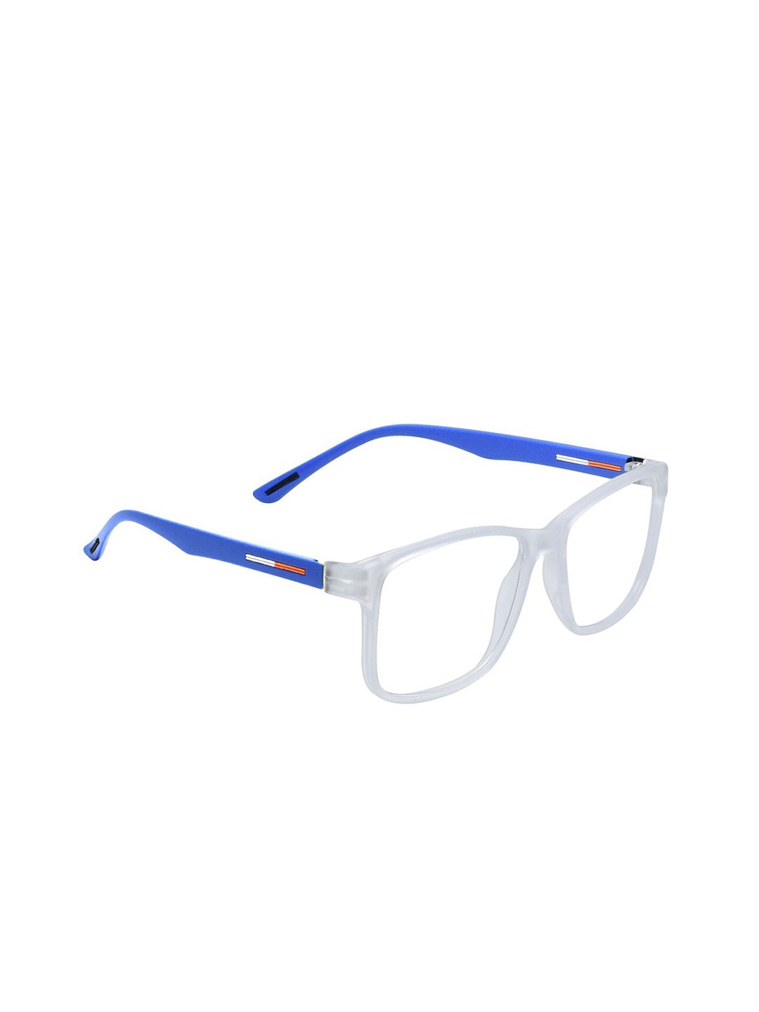 Peter Jones Eyewear Unisex White & Blue Full Rim Square Frames 108BL Price in India