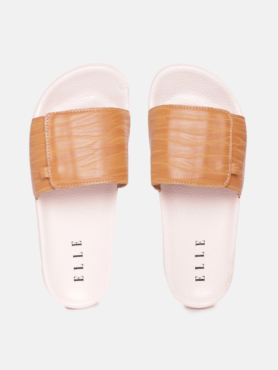 Ladies discount tan sliders