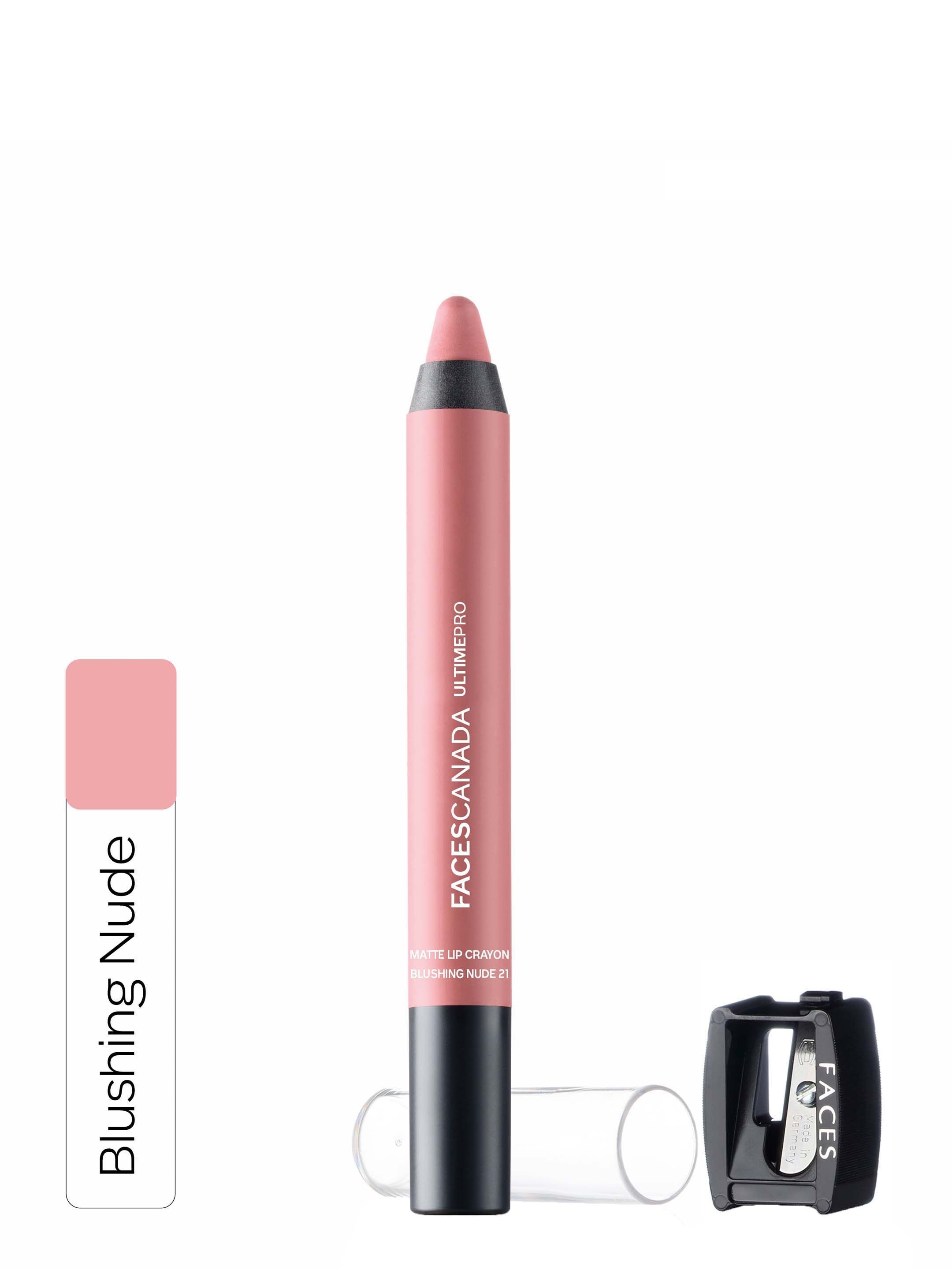 FACES CANADA Ultime Pro Blushing Nude Matte Lip Crayon 21 Price in India