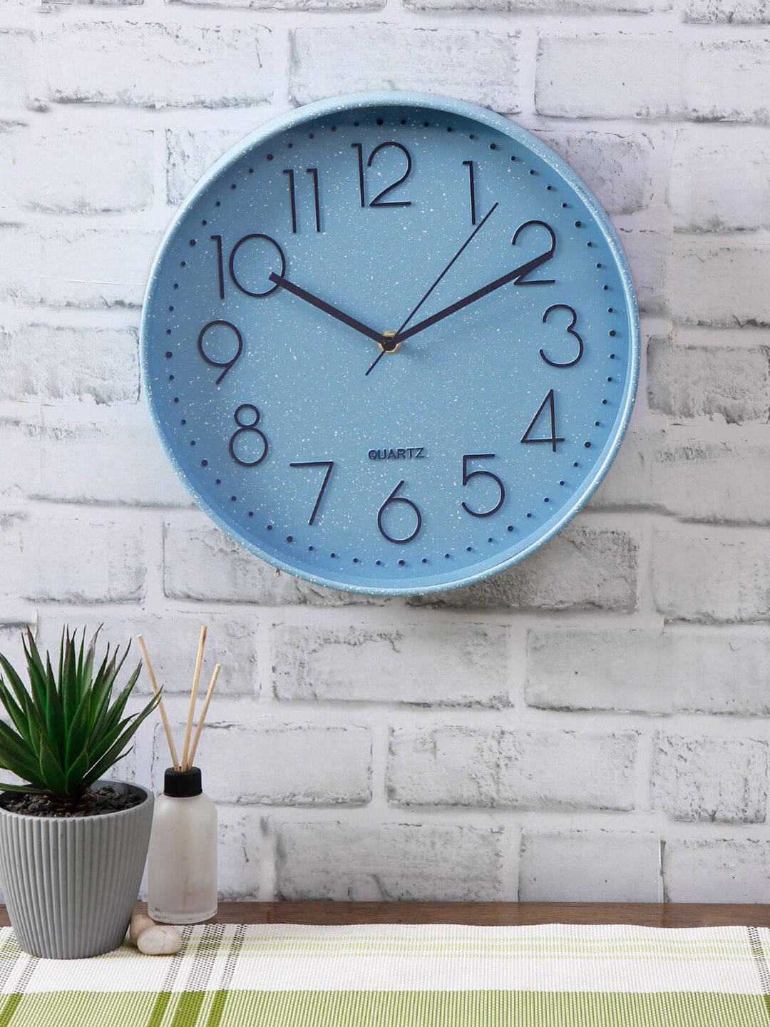House Of Accessories Blue Contemporary Wall Clock Price in India