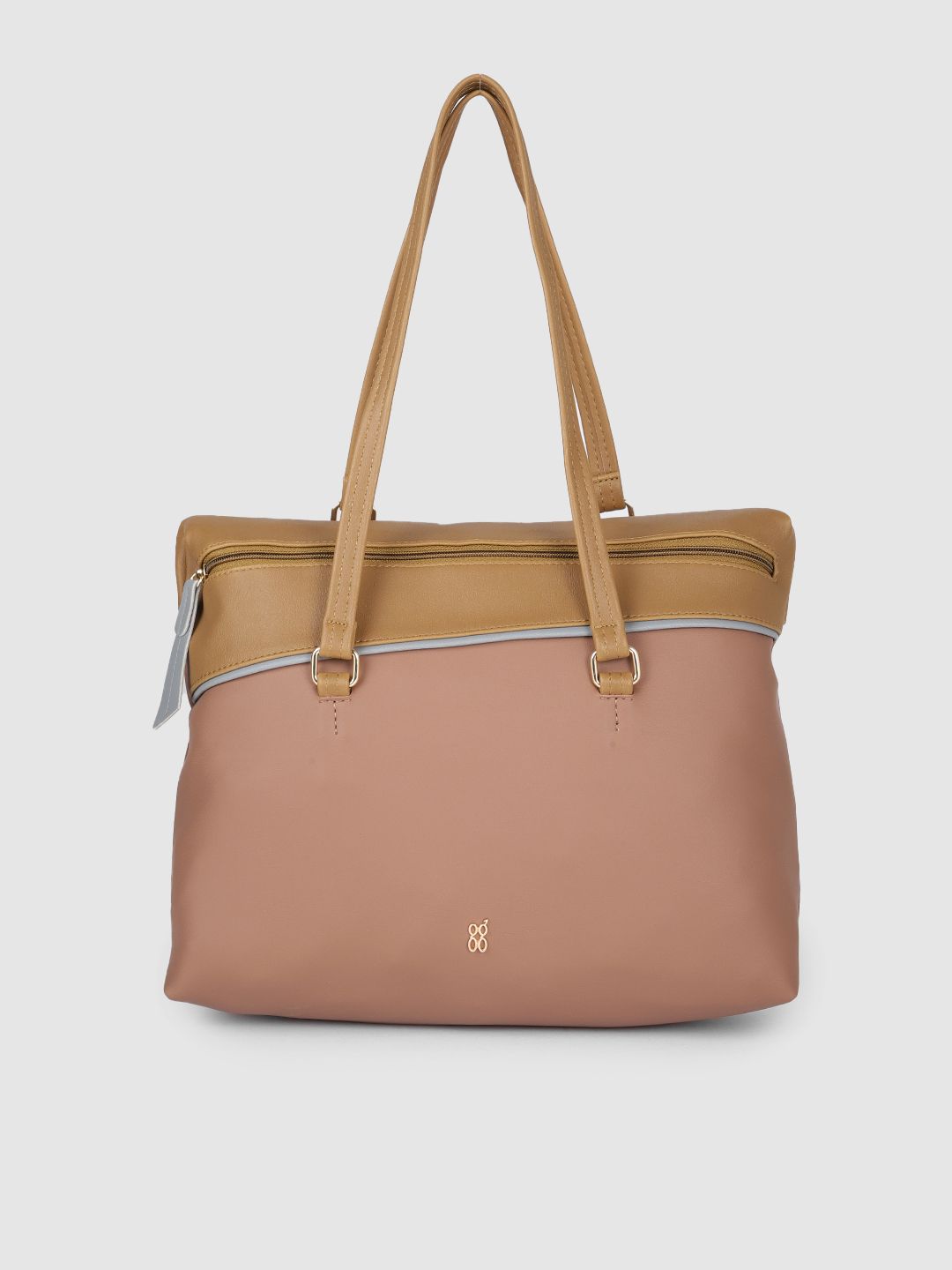 Baggit Beige Solid Shoulder Bag Price in India