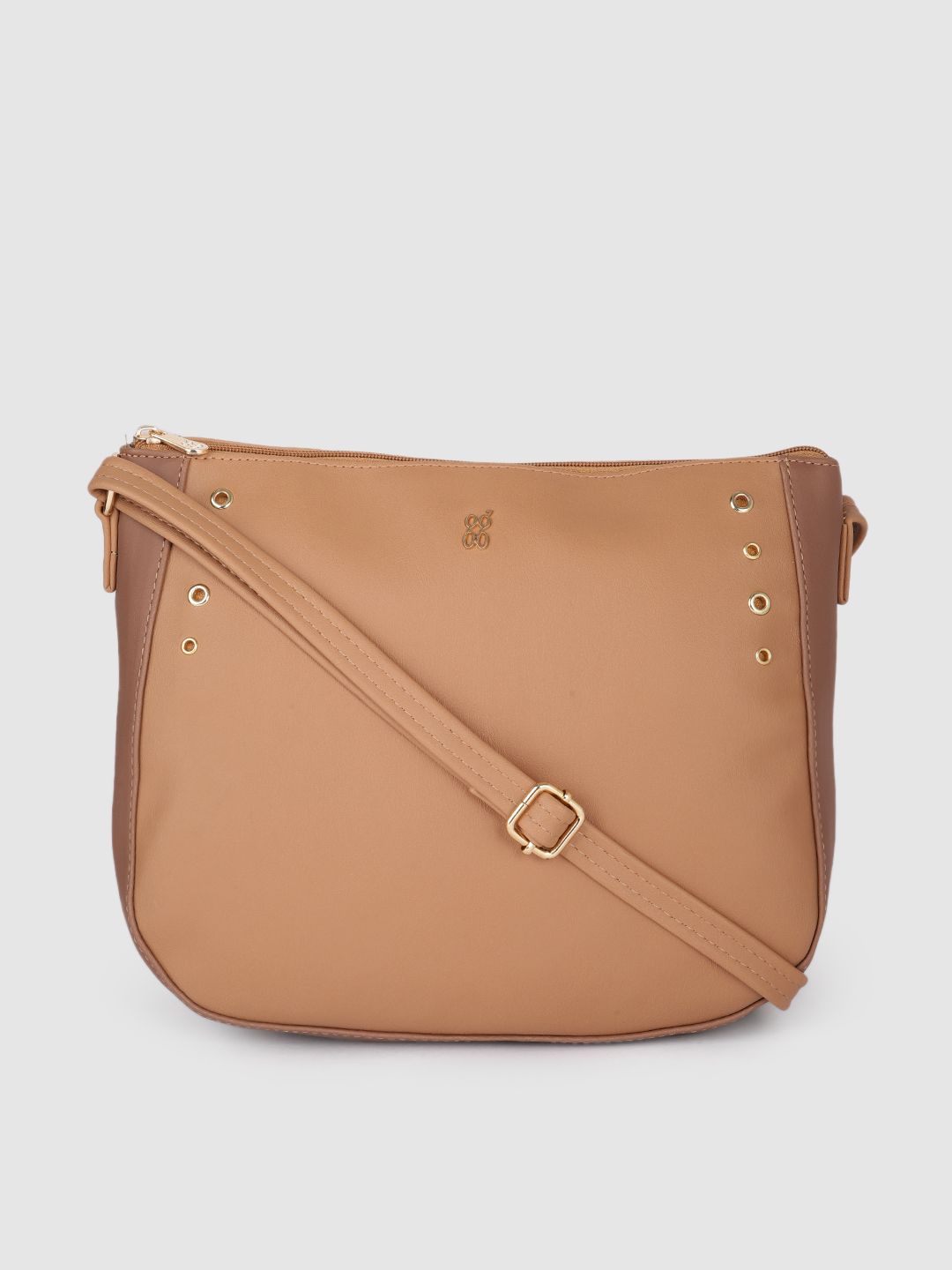 Baggit Beige Solid Sling Bag Price in India