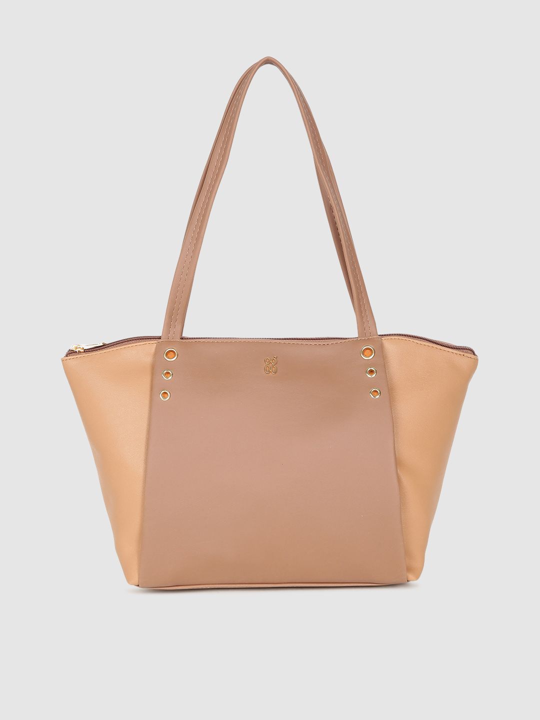 Baggit Beige & Brown Colourblocked Shoulder Bag Price in India