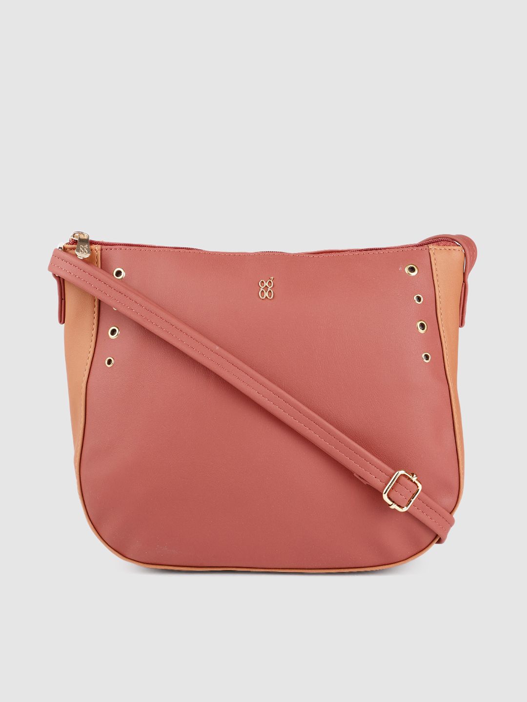 Baggit Pink Solid Sling Bag Price in India