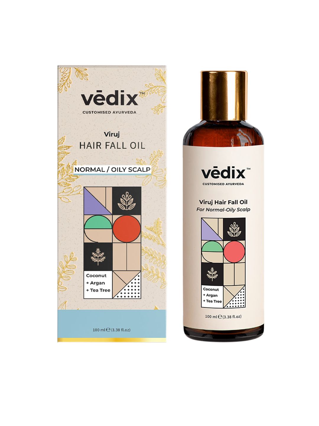 VEDIX Women Customized Ayurvedic Viruj HairFall Oil- 100 ml Price in India
