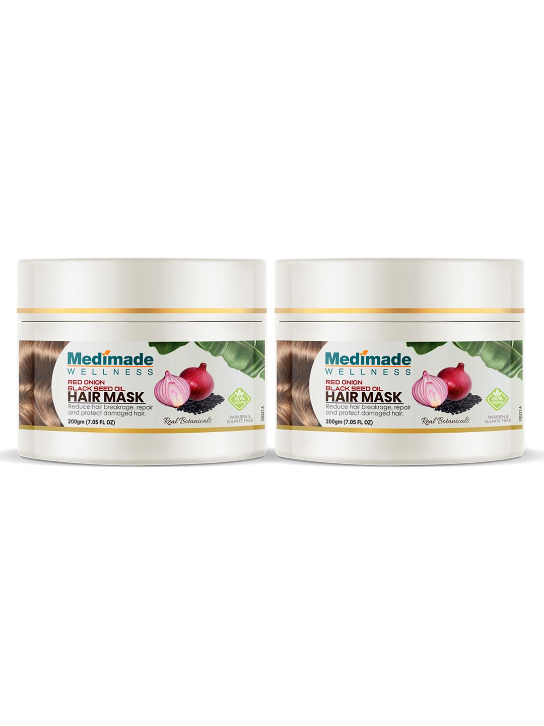 Medimade Set of 2 Red Onion Black Seed Oil Hair Mask Price in India