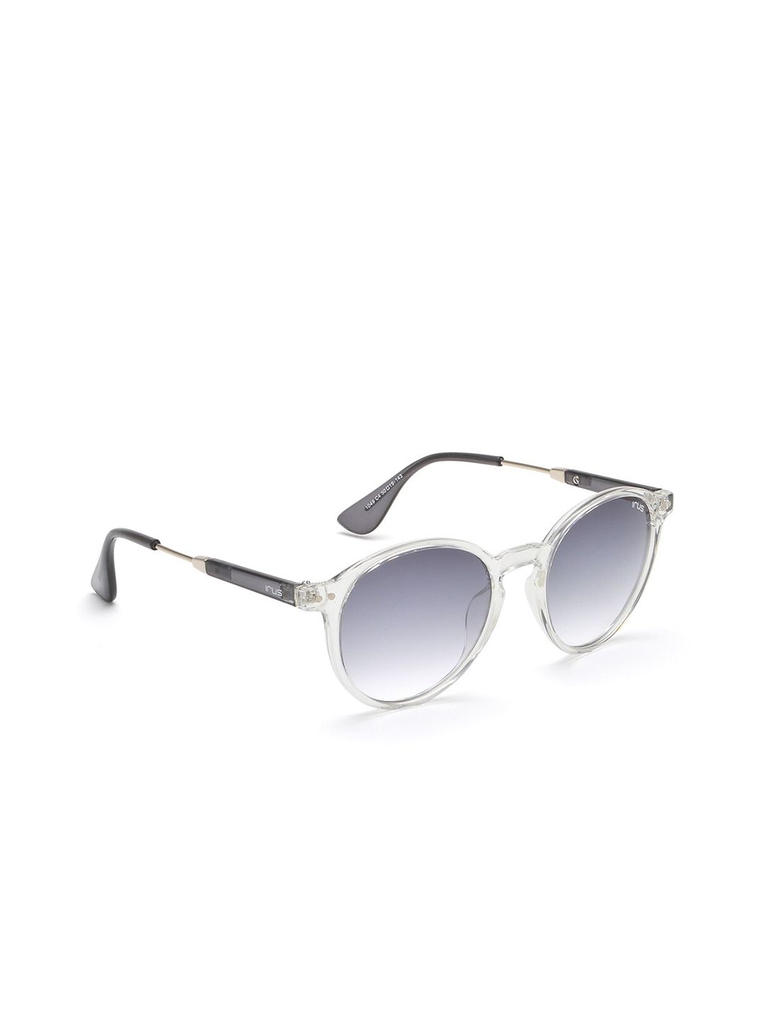 IRUS by IDEE Unisex Grey Lens & Silver-Toned Round Sunglasses IRS1049C4SG