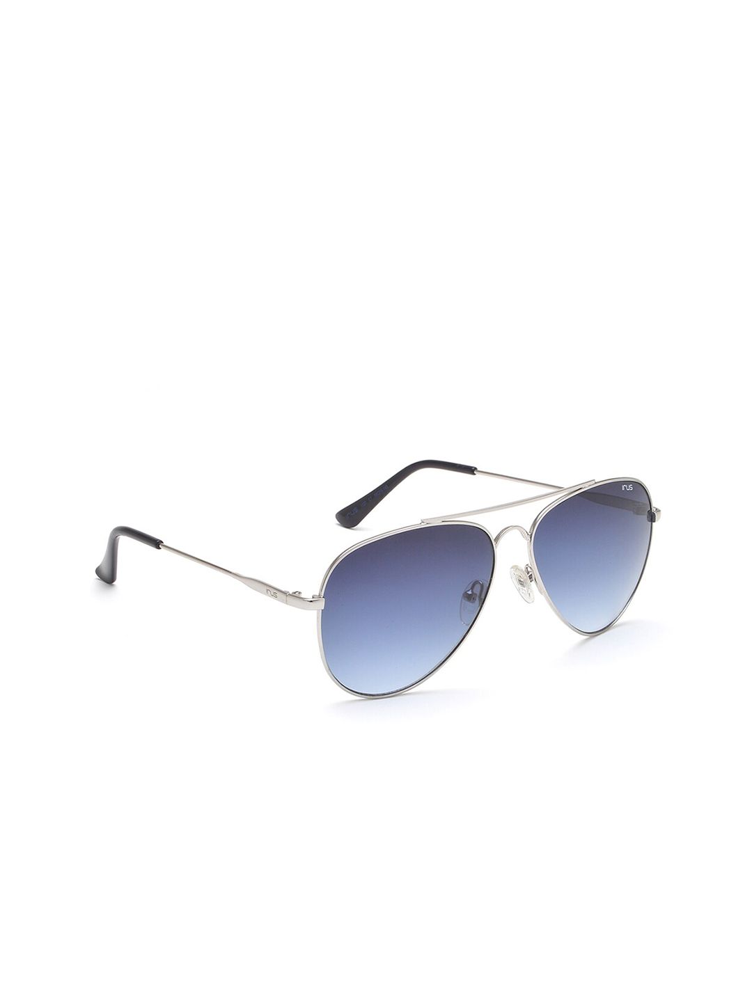 IRUS by IDEE Unisex Blue Lens & Silver-Toned Aviator Sunglasses