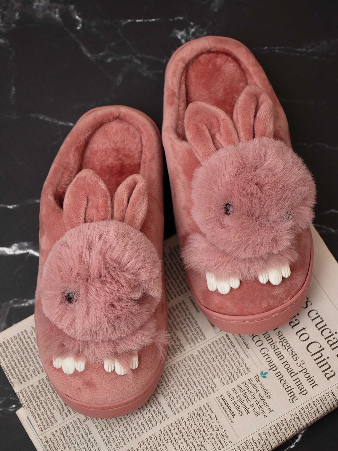 Brauch Women Pink Room Slippers Price in India