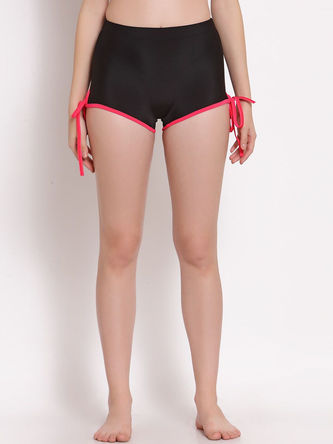 CUKOO Women Black Solid Comfort-Fit Swim Bottoms CK19-240 Price in India
