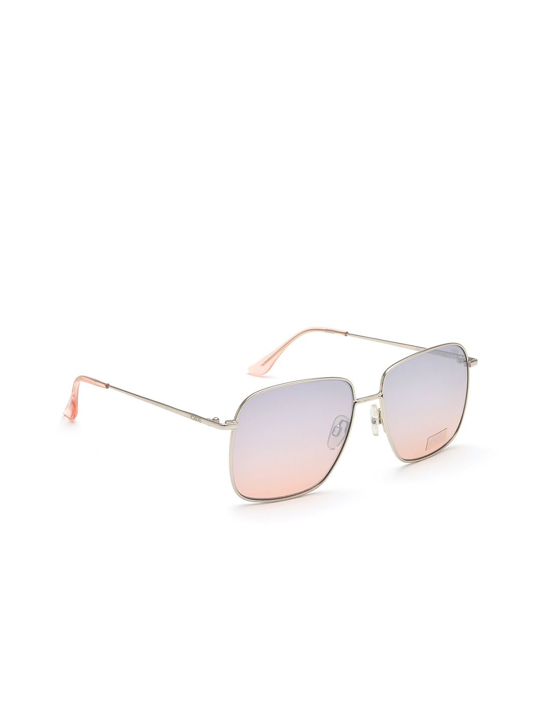 IDEE Unisex Orange Lens & Silver-Toned Square Sunglasses Price in India