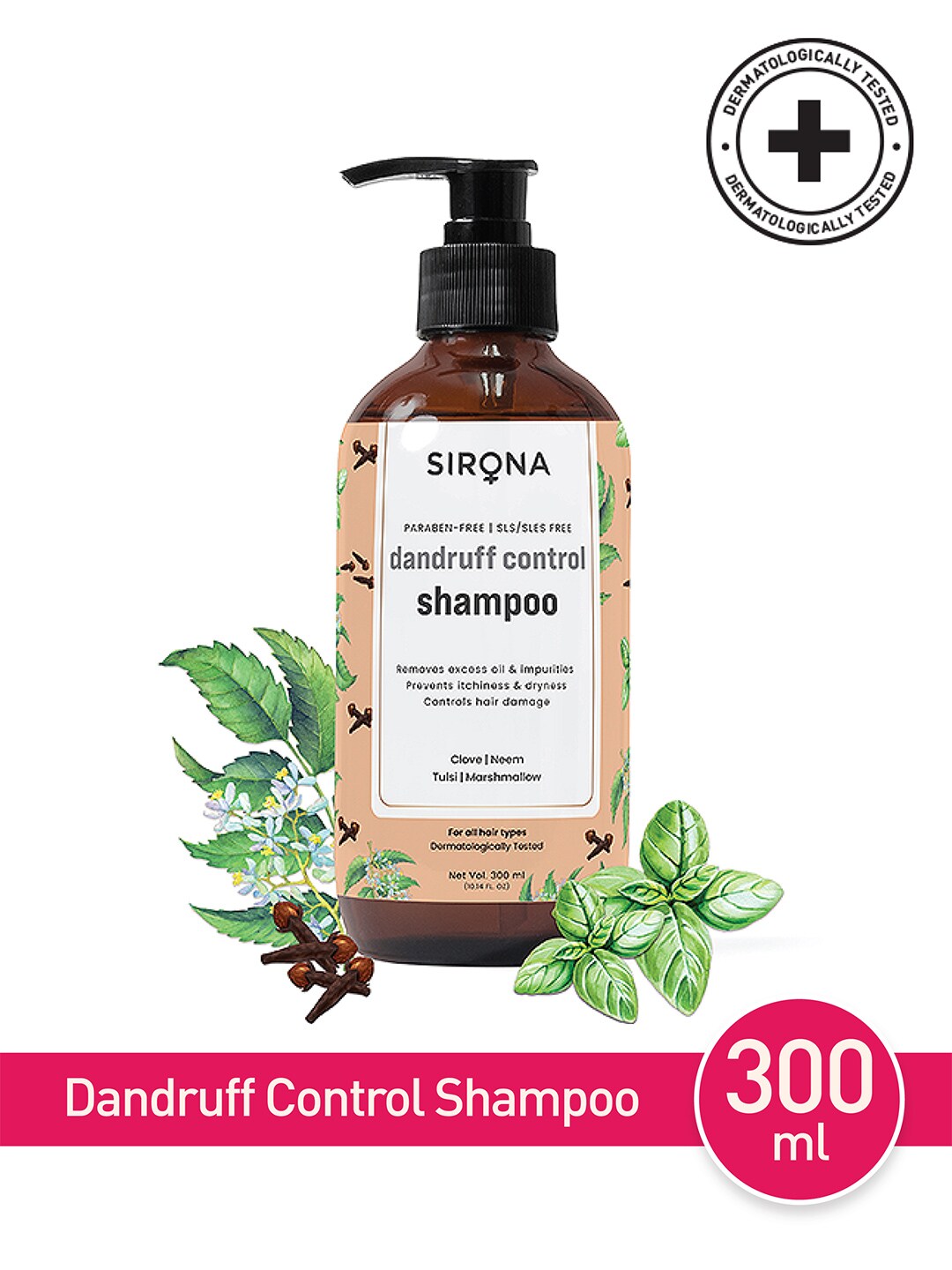 Sirona Marshmallow & Clove Anti Dandruff Shampoo 300ml Price in India