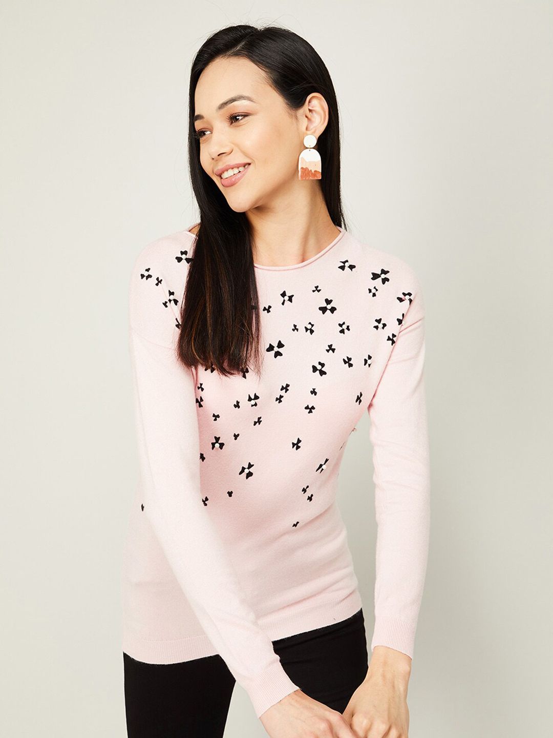 Fame Forever by Lifestyle Women Pink Printed Sweatshirt Price in India