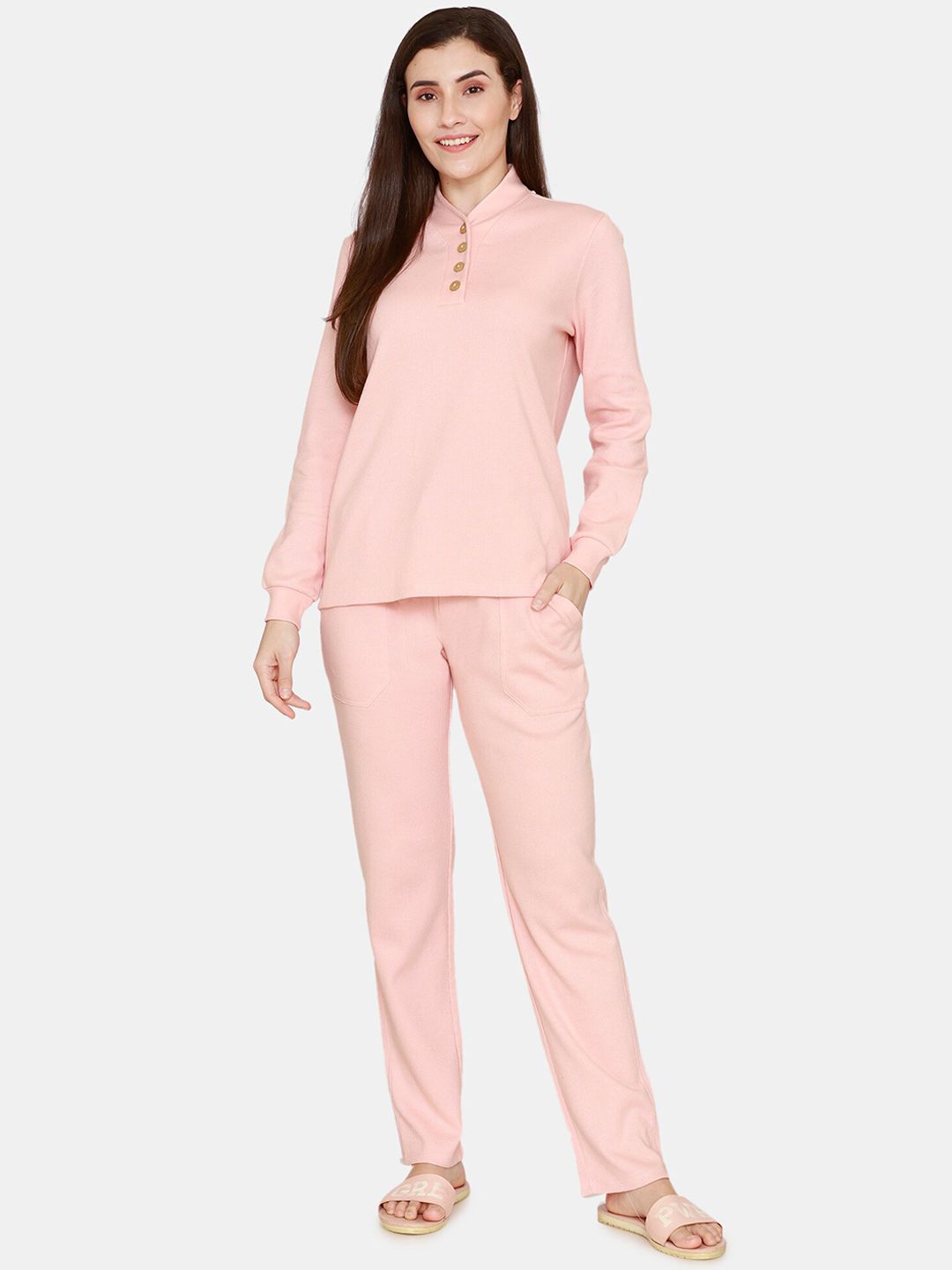 Zivame Women Pink Night suit Price in India