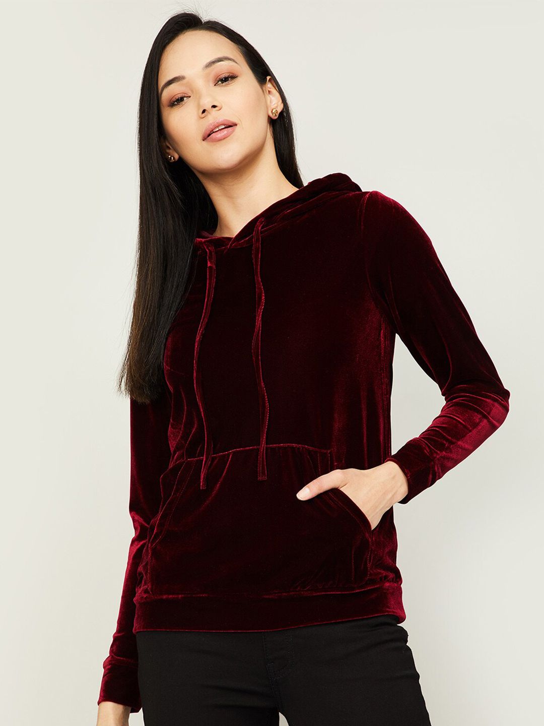 Bossini Women Red Sweatshirt Price in India