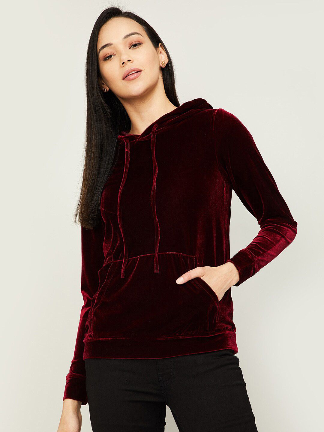 Bossini Women Red Sweatshirt Price in India