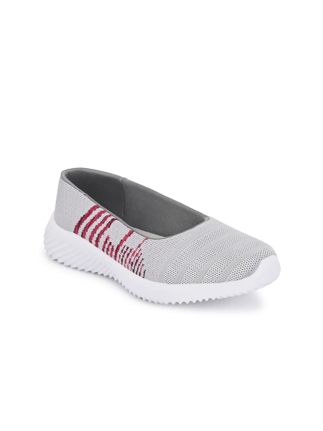 Yuuki Women Grey Mesh Walking Non-Marking Shoes Price in India