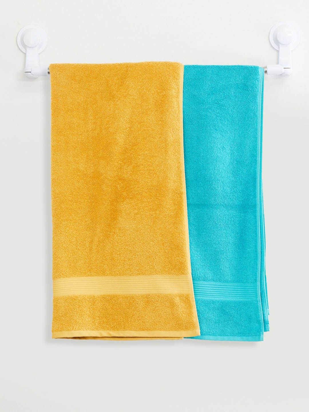 Home Centre Assorted Pack of 2 Cotton Hand Towel Price in India