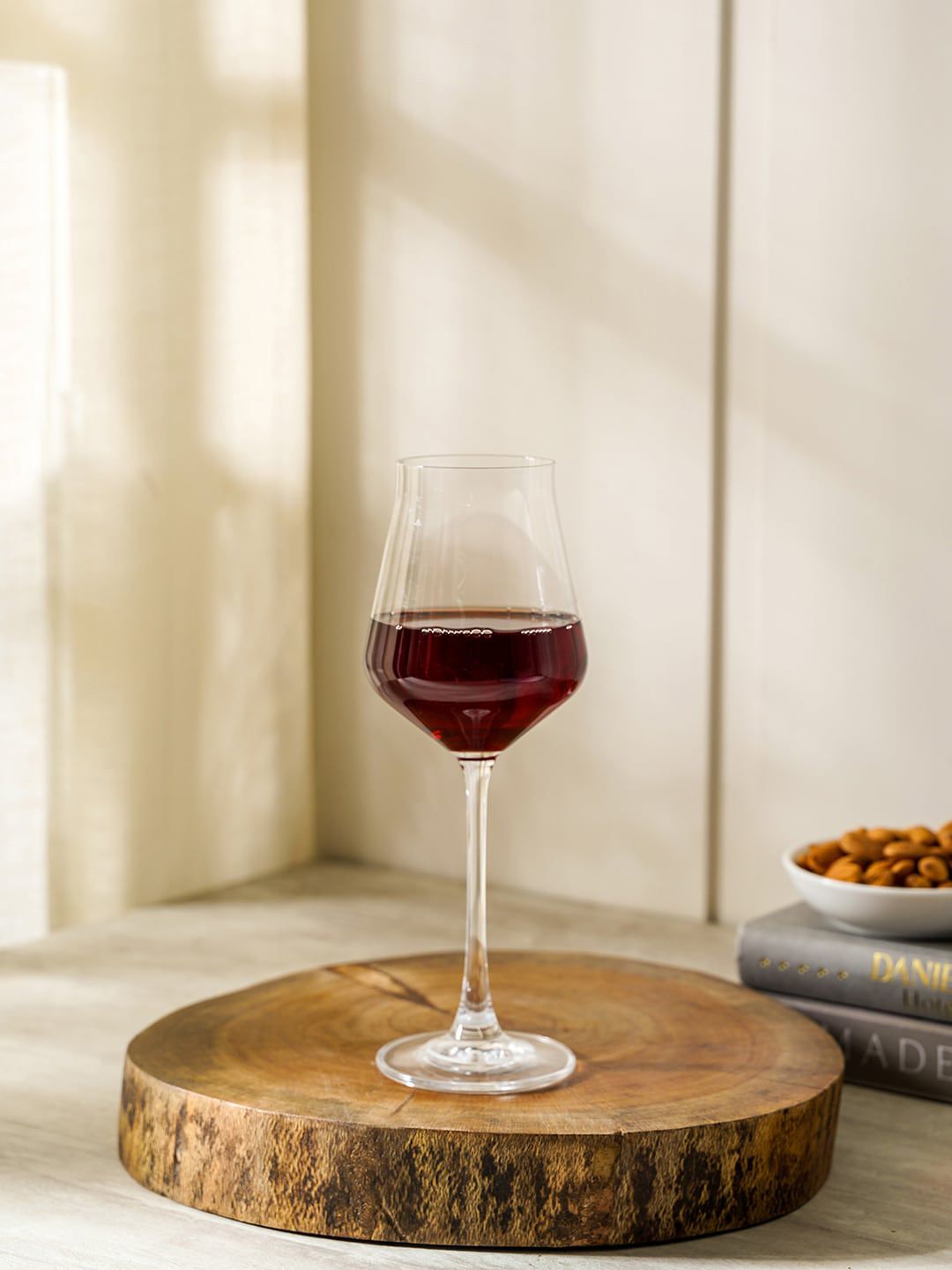 Pure Home and Living Set of 6 Transparent Alca Red Wine Glass Price in India
