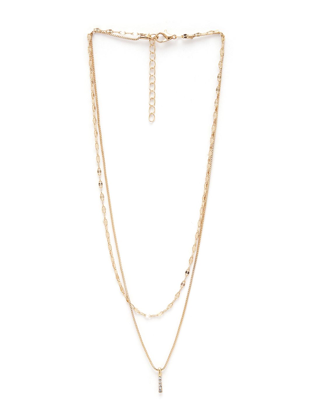 URBANIC Women Gold-Toned Layered Necklace Price in India