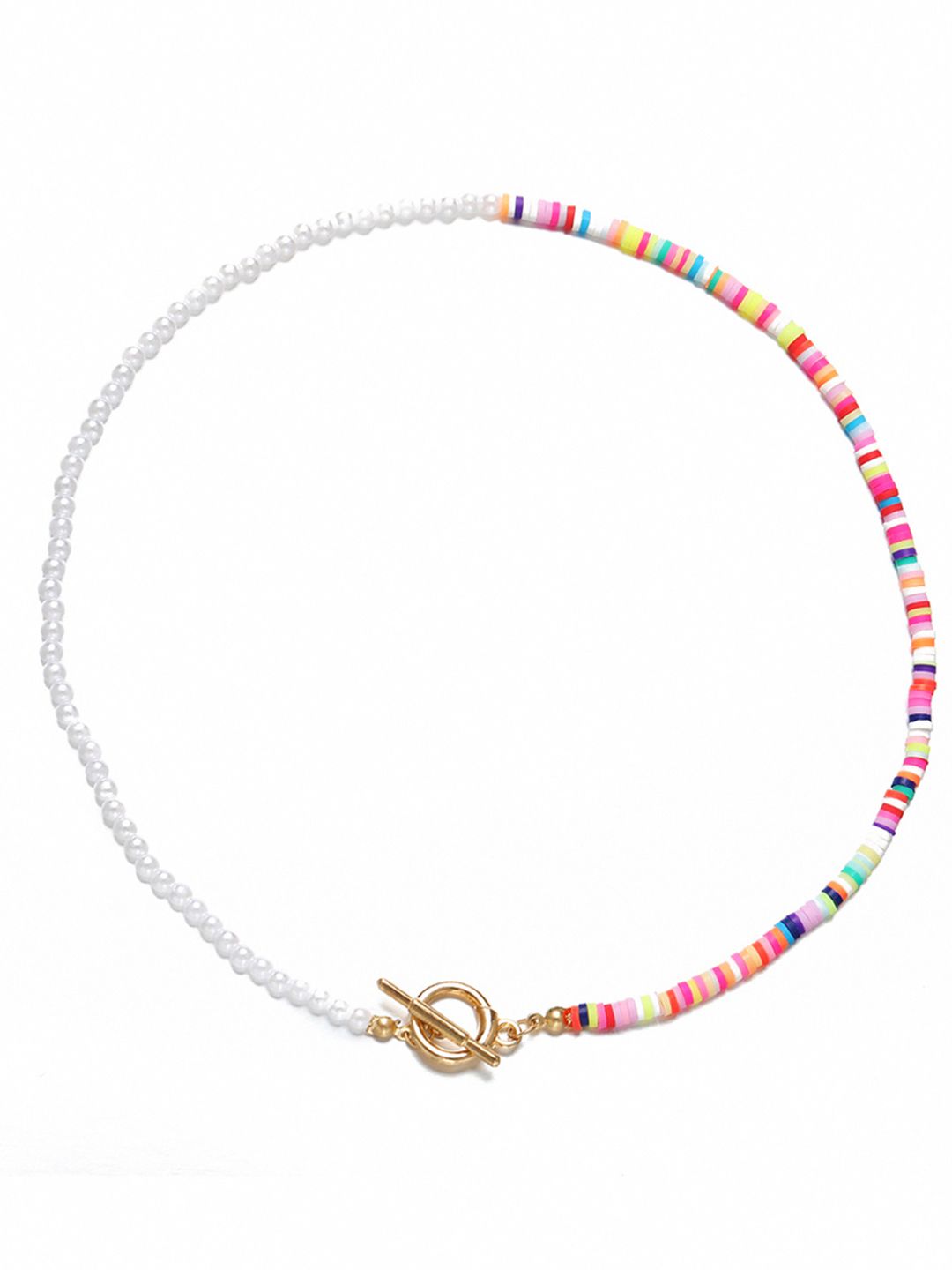 URBANIC Multicoloured Beaded Necklace Price in India